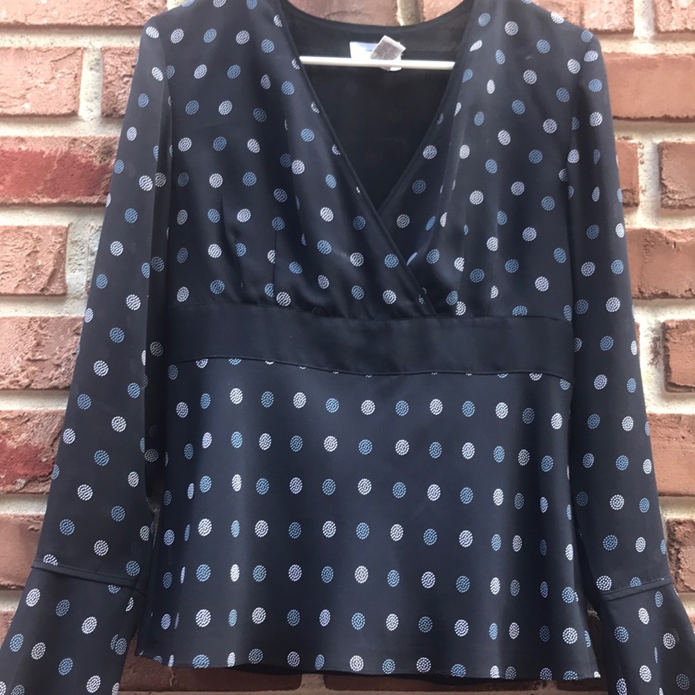 Loft v-neck long sleeve blouse